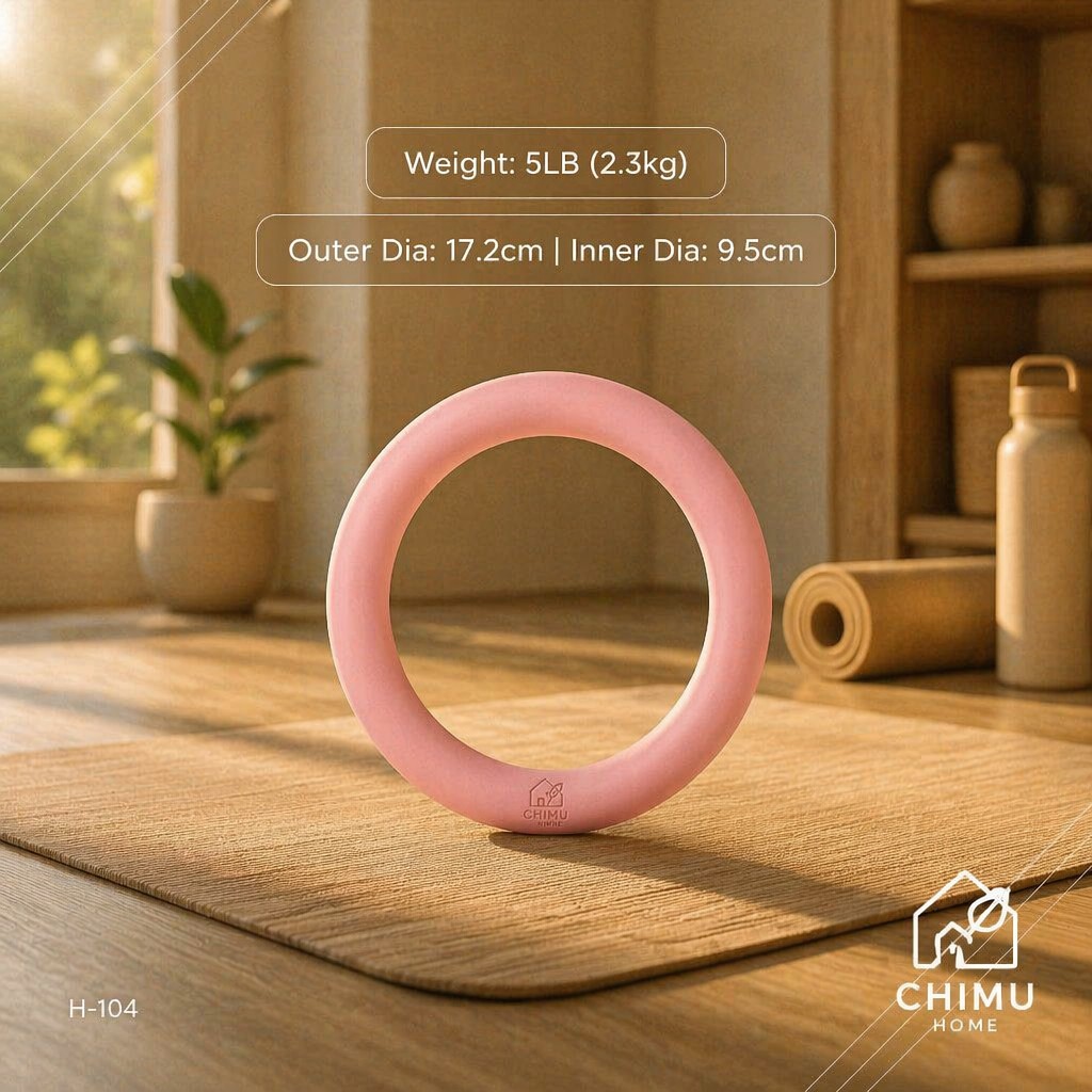 Home Gym Yoga - 【CHIMU HOME】 วงแหวนยกน้ำหนักโยคะ ซิลิโคน 5 ปอนด์