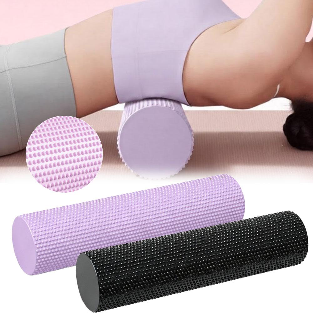 Home Gym Yoga - ลูกกลิ้งโฟมโยคะ EVA ความหนาแน่นสูง 45 ซม. สำหรับฟิตเนส