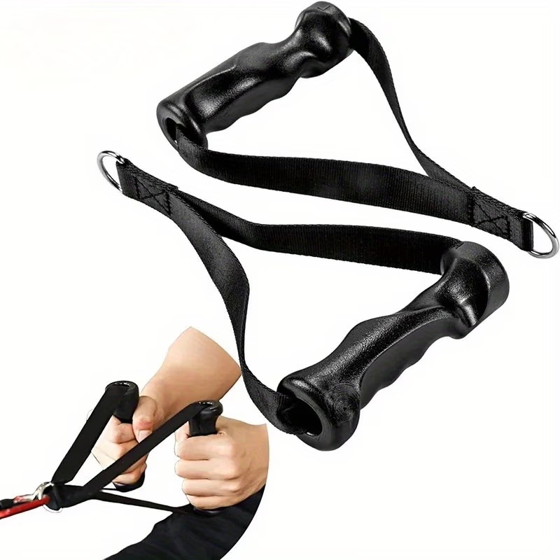 Lat Pulldown Cable - ด้ามจับออกกำลังกายแบบ Ergonomic 1 คู่ สำหรับเครื่องดึงสายเคเบิล, ใช้กับสายรัดแรงต้านสำหรับระบบดึง