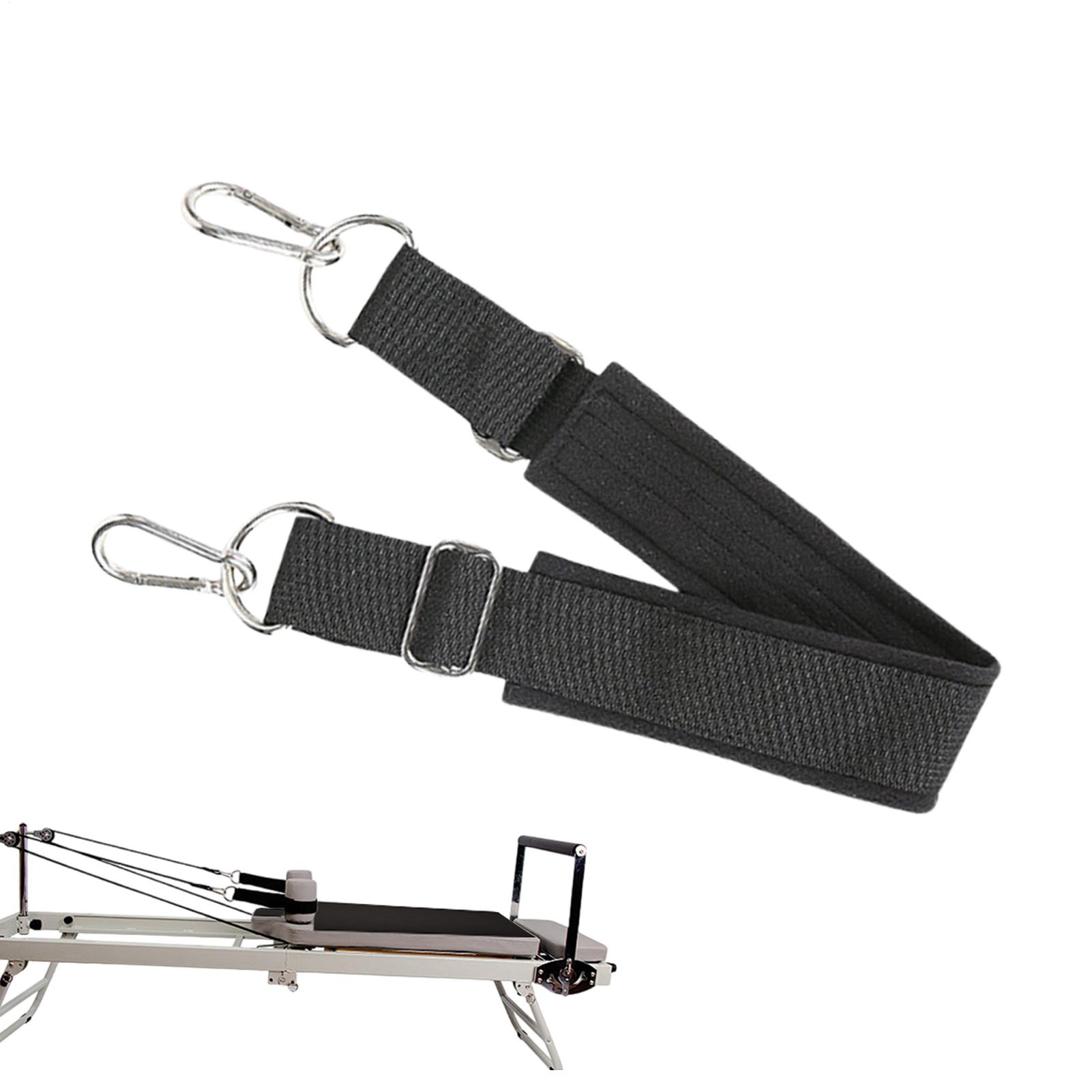 Home Gym Yoga - สายรัดเท้าสำหรับเครื่องรีฟอร์มเมอร์แบบสองห่วง หนา ปรับได้ กันลื่น สำหรับโยคะ พิลาทิส
