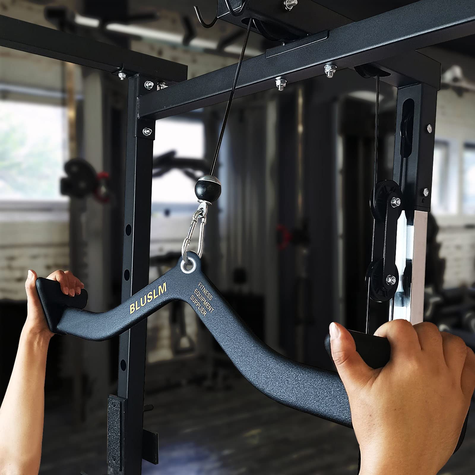 Home GYM Fitness Lat ดึง Handl - Lat Pulldown Cable บทวิจารณ์และราคา