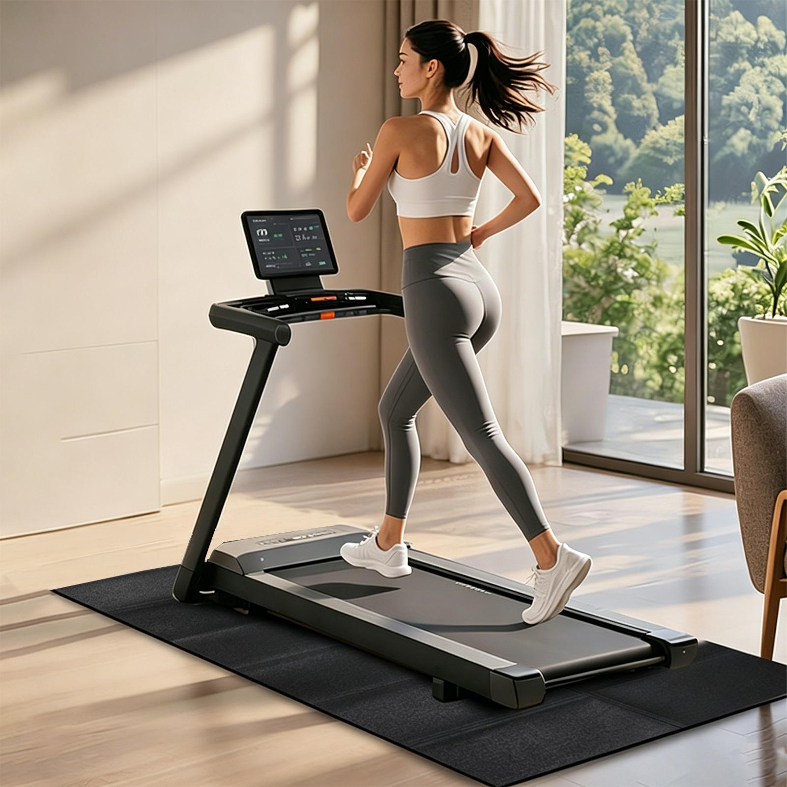 แผ่นรองพื้นลู่วิ่งไฟฟ้า ดูดซับ - Leg Home Gym Workout บทวิจารณ์และราคา