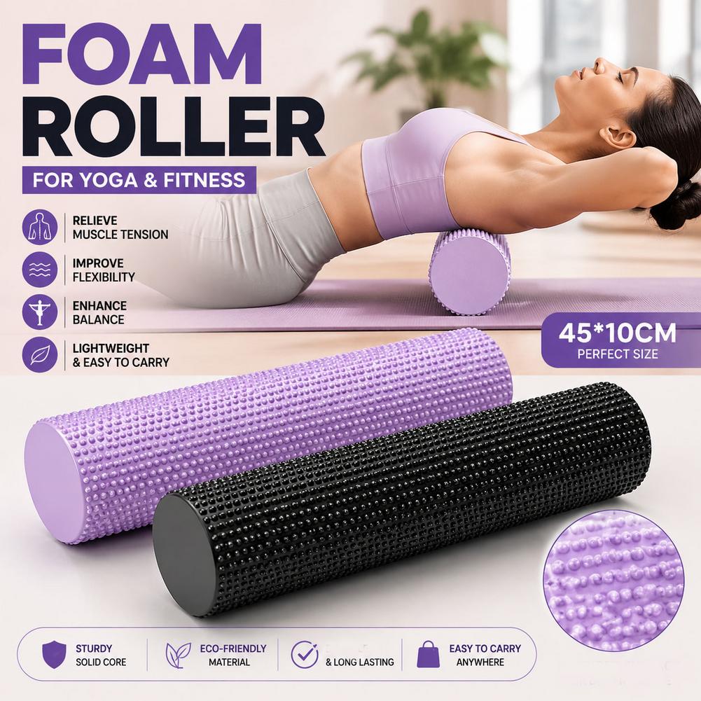 ลูกกลิ้งโฟมโยคะ EVA ความหนาแน่ - Home Gym Yoga บทวิจารณ์และราคา