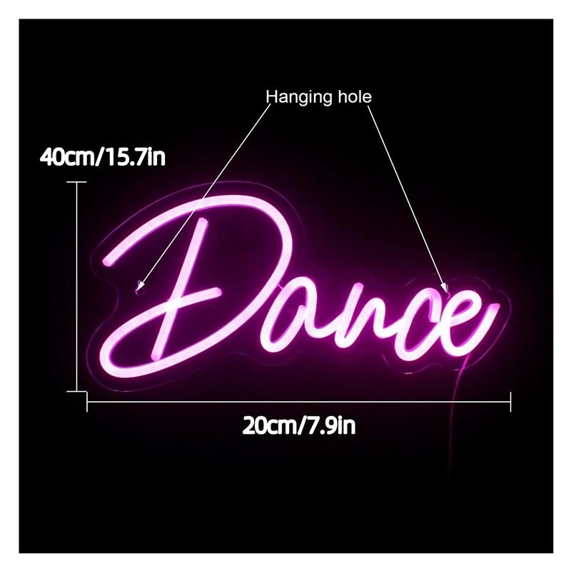 ป้ายไฟนีออนเต้นรำ แสงสีชมพู ตก - Home Gym Neon Sign บทวิจารณ์และราคา