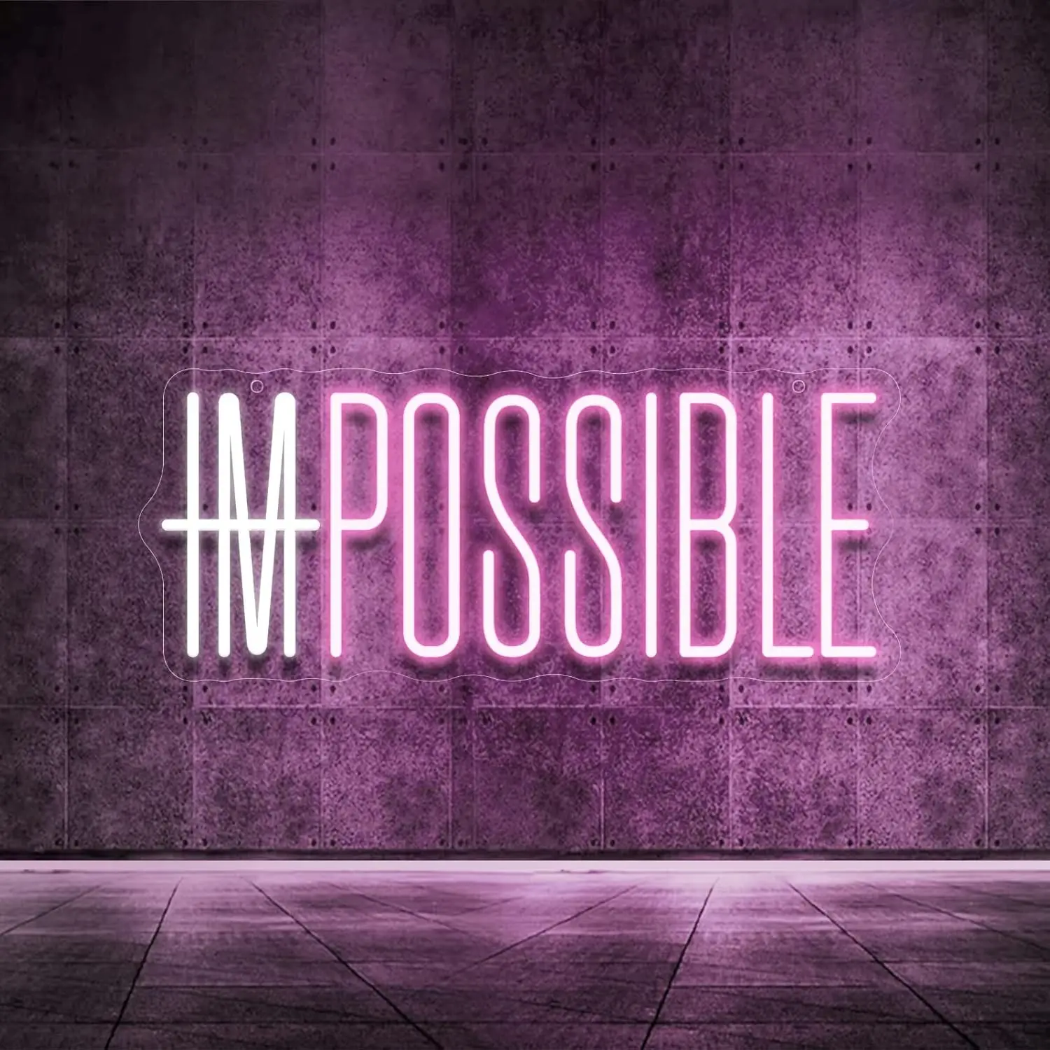 ป้ายไฟนีออน I'm Possible ปรับค - Home Gym Neon Sign บทวิจารณ์และราคา
