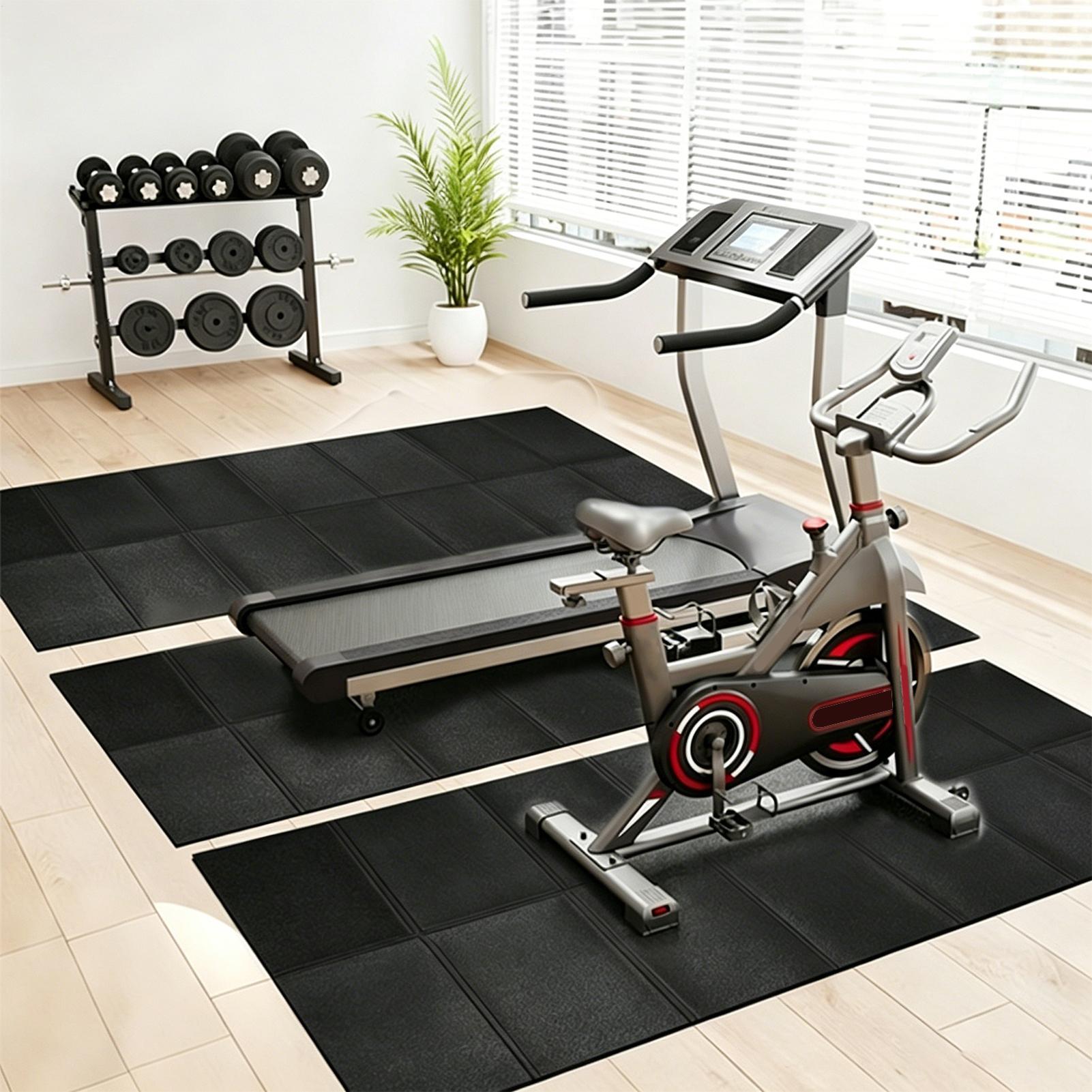 แผ่นรองลู่วิ่งไฟฟ้าแบบหนา กันน - Leg Home Gym Workout บทวิจารณ์และราคา