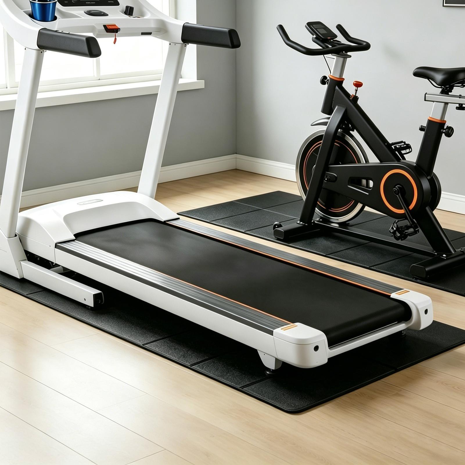 แผ่นรองใต้ลู่วิ่งไฟฟ้าแบบหนาพิ - Leg Home Gym Workout บทวิจารณ์และราคา