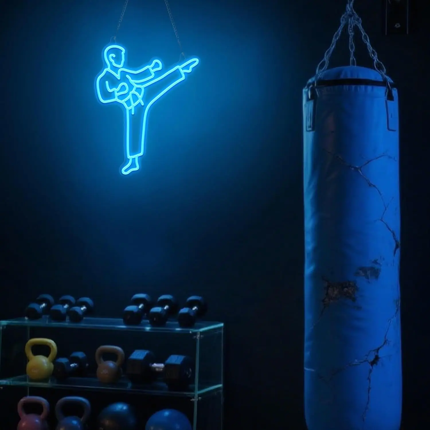ป้ายไฟนีออนรูปนักคาราเต้ ไฟ LE - Home Gym Neon Sign บทวิจารณ์และราคา